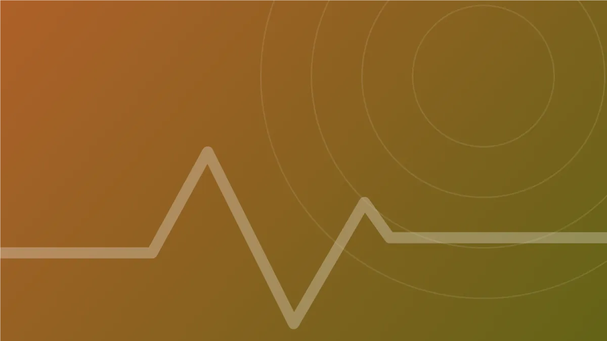 Orange abstract graphic for the beginner's guide to cricket