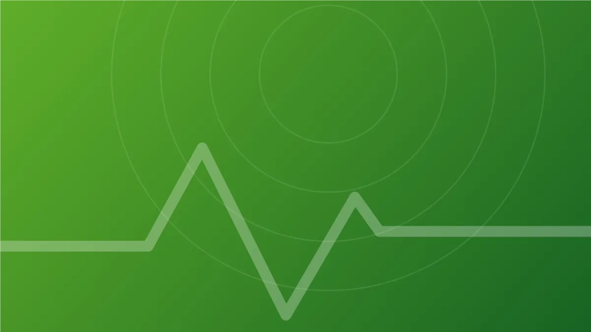 Green-yellow abstract graphic for the explainer on how credit scores work