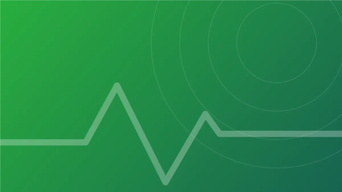 Green abstract graphic for the guide to how much sleep you need