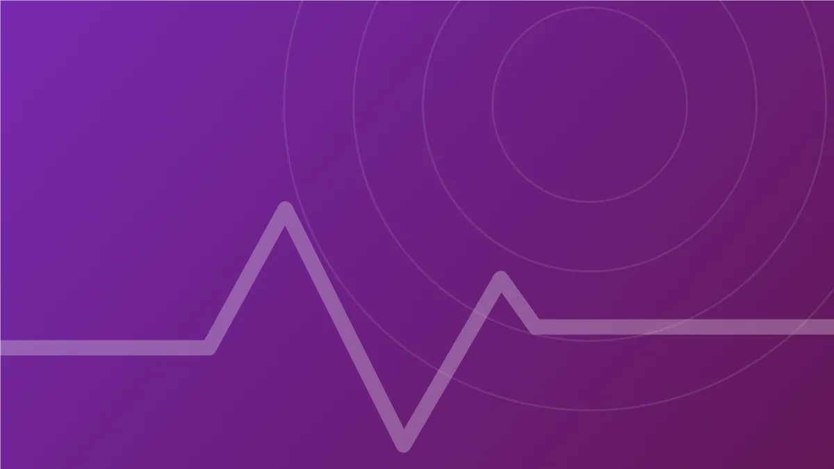 Purple abstract graphic for the guide to using the NHS in England